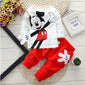 Miki Mouse Cute Long Sleeved T-shirt Tops + Pants