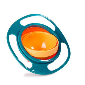 Kids Rotatable Spilling Resistant Bowl Dishes Baby Universal 360 Degree Feeding Toys